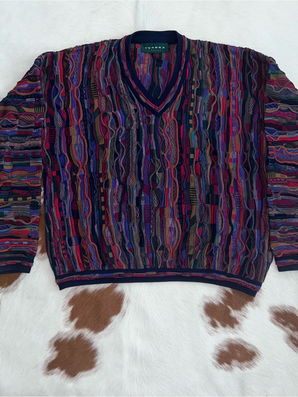 Tundra Multicolor V-Neck Multi Color Sweater